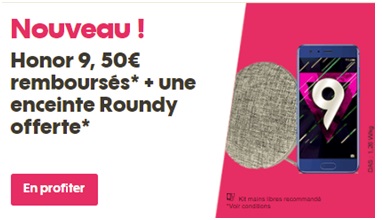 Nouveauté : Le Honor 9 débarque chez SOSH à moins de 400 euros avec une enceinte Roundy offerte