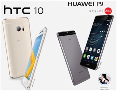 HTC 10 vs Huawei P9 : Lequel allez-vous précommander chez Bouygues Telecom ? 
