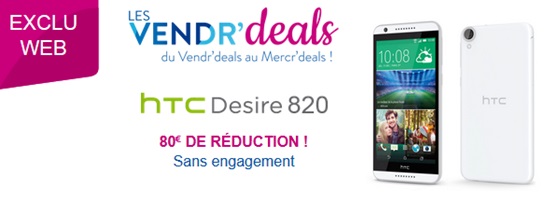HTC Desire 820 en vente flash chez Bouygues Telecom !