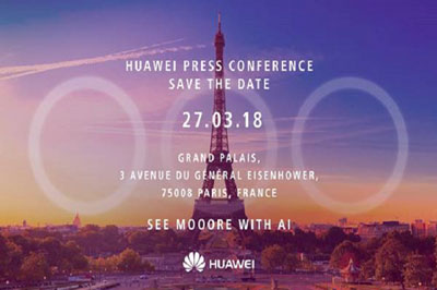 Huawei P20 : Le carton d'invitation qui confirme le triple capteur photo