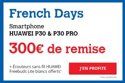 P30 et p30 pro french days darty