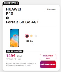 Huawei P40 SFR