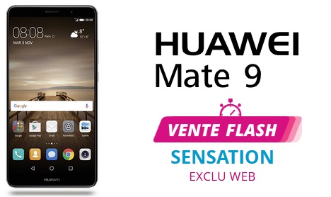 Huawei Mate 9 en vente flash chez Bouygues Telecom (50 euros de remise immédiate)