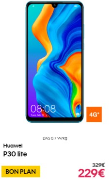 Huawei P30 Lite soldé chez orange et sosh 