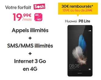 Le Huawei P8 Lite en promo avec un forfait Sosh ! 