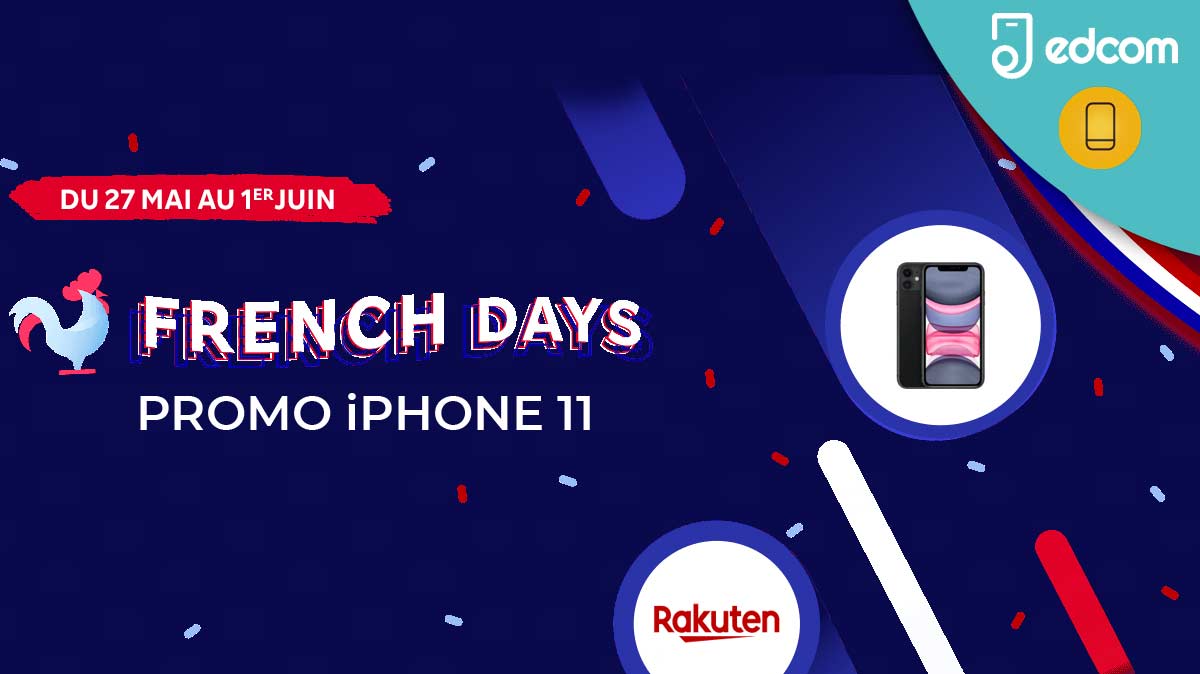 iPhone 11 pas cher chez Rakuten avec une promo spéciale French Days à 589€ !