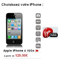 Le prix de  l'iPhone diminue chez Virgin Mobile