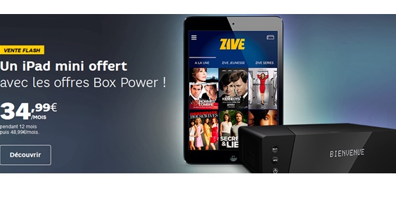 iPad Mini offert avec les offres Box Fibre Power SFR ce Week-end