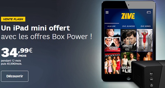 Retour de l'opération SFR : un iPad mini offert avec la Box Fibre Power 