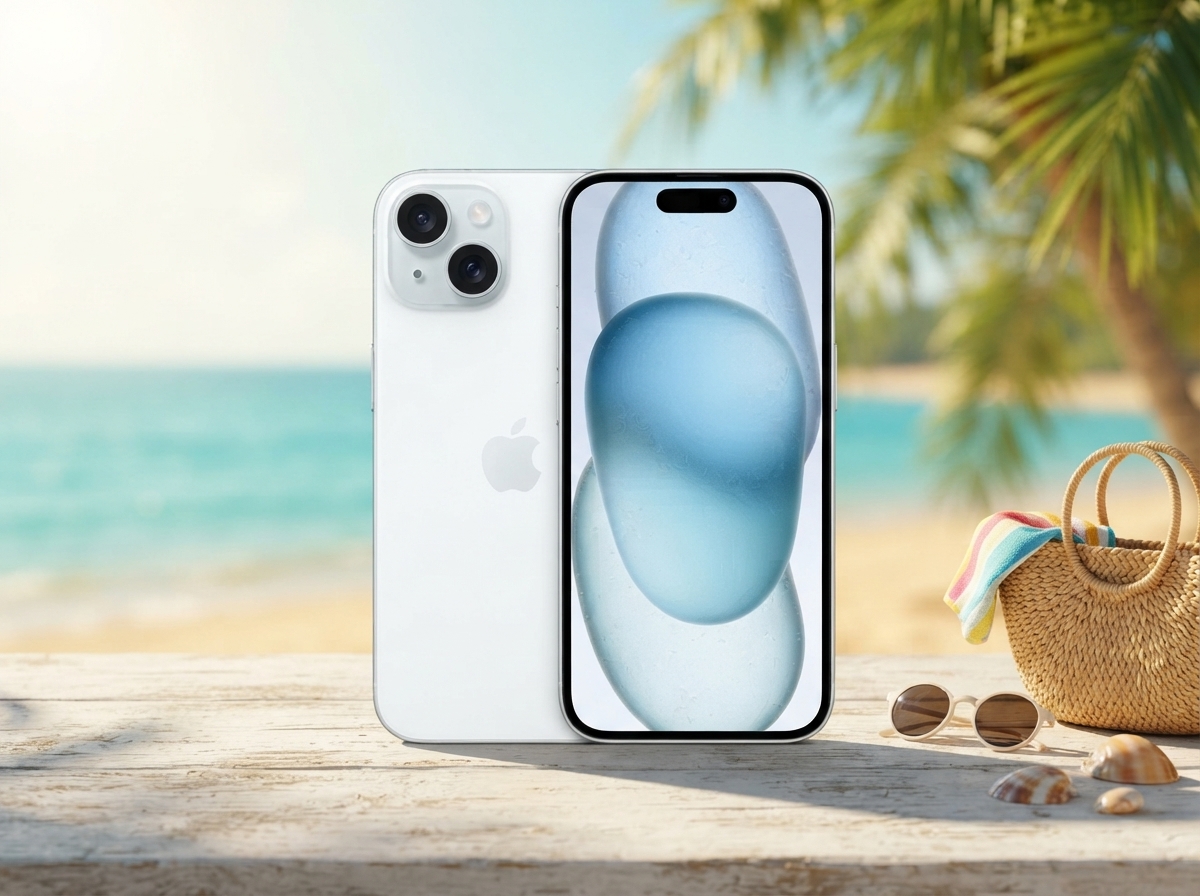 L'iPhone 15 au soleil