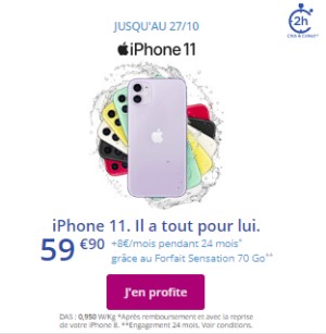 iPhone 11 promo Bouygues Telecom