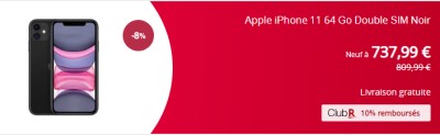 iphone 11 french days promo rakuten