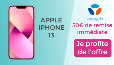 50? de remise sur iPhone 13 Bouygues