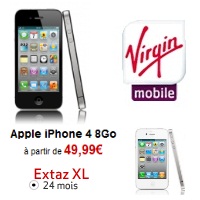 Plus que 3 jours pour profiter de l’iPhone 4 à 1€ chez Virgin Mobile
