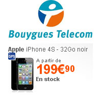 Bon plan : l’iPhone 4S 32 Go à partir de 199.90 euros chez Bouygues Telecom