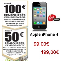 Jusqu'à 100euros de remise sur votre iPhone chez Virgin Mobile