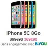 Bon plan : Baisse de prix de l’iPhone 5C et 50€ remboursés avec un forfait Bouygues Telecom !