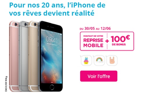 iPhone 6s ou iPhone 6s Plus : Bouygues Telecom vous offre 100 euros de bonus sur votre reprise 