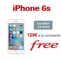 Free Mobile vous propose l’iPhone 6S à 129€ à la commande !