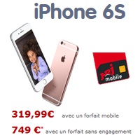 iPhone 6S en précommande chez NRJ Mobile à partir de 319.99€ !