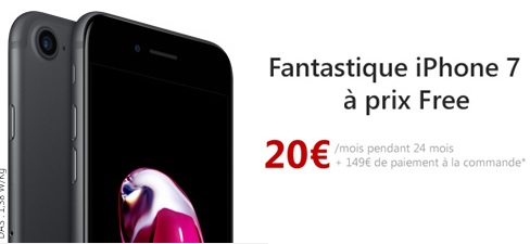 Free Mobile : Equipez-vous d'un iPhone 7 à moindre coût !