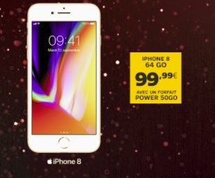 Black Friday : iPhone 8 à 100 euros avec un forfait Power 50Go 
