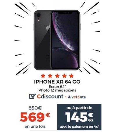 iPhone Xr Cdiscount Black Friday