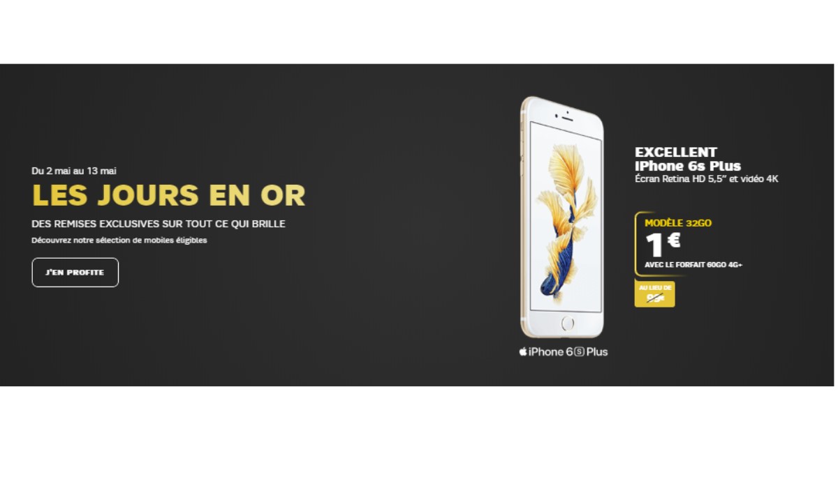 Les jours en Or chez SFR : 3 bons plans iPhone !