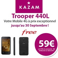 Bon plan Free mobile : Un nouveau Smartphone 4G à seulement 59€ pour profiter de votre forfait 4G 20Go !