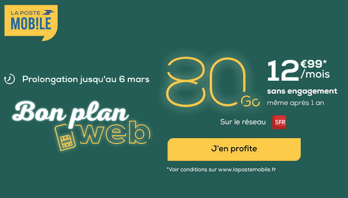 la poste mobile 80 Go