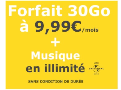Nouvelle vente privée La Poste Mobile : un forfait 30Go à 9.99 euros à VIE