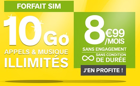 Vente privée La Poste Mobile : le forfait 10Go à 8.99 euros à VIE valable encore quelques jours