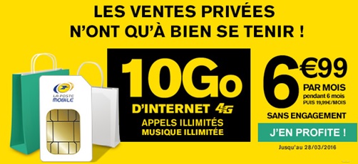 Un forfait illimité avec 10Go à 6.99€ seulement ça vous intéresse ? La Poste Mobile le fait ...