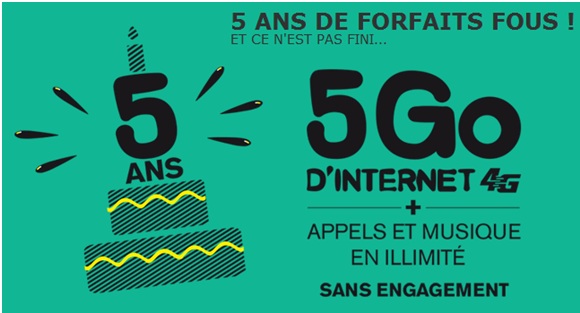 La Poste Mobile : 5 ans de forfaits fous ! Et ce n'est pas fini