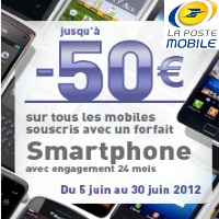 Jusqu’à 50€ de réduction sur les smartphones chez La Poste Mobile