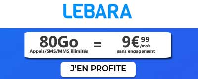 Forfait 80Go lebara mobile