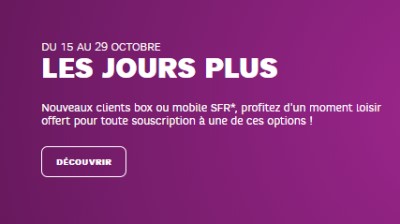 Les jours Plus SFR 