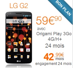 Bon plan Smartphone : Le LG G2 en promotion avec un forfait 4G chez Orange !