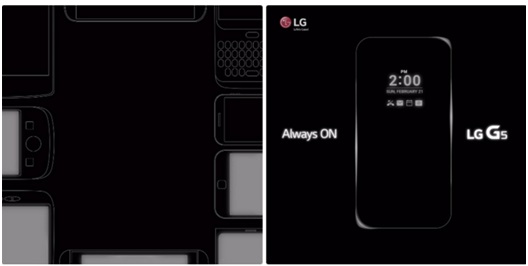 LG G5 équipé de la fonction Always On !