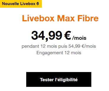 Livebox Max Fibre d'Orange