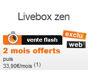 Orange offre 2 mois d'abonnement sur la Livebox Zen en vente flash