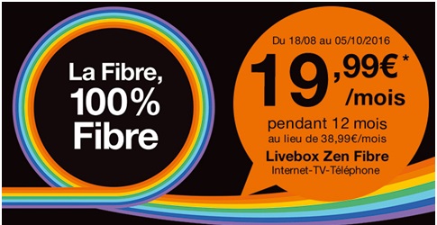 Dernières heures : Orange Livebox Fibre en promo à partir de 19.99 euros par mois 