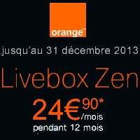 Bon plan Orange Internet : Livebox Zen  à 24.90€ pendant 12 mois !