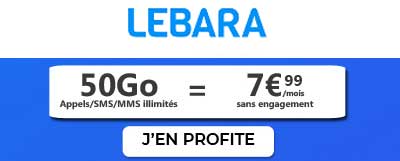 Forfait 50Go lebara mobile