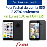 Bon plan : Le Nokia Lumia 530 offert chez Free Mobile jusqu’au 01 avril 2015 !