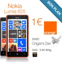 Bon plan Smartphone 4G : Le Nokia Lumia 625 en promotion chez Orange !