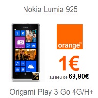 Bon plan Smartphone 4G : Le Nokia Lumia 925 en promo chez Orange !