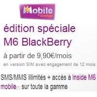 M6 Mobile vous présente ses nouvelles offres spéciales pour Blackberry