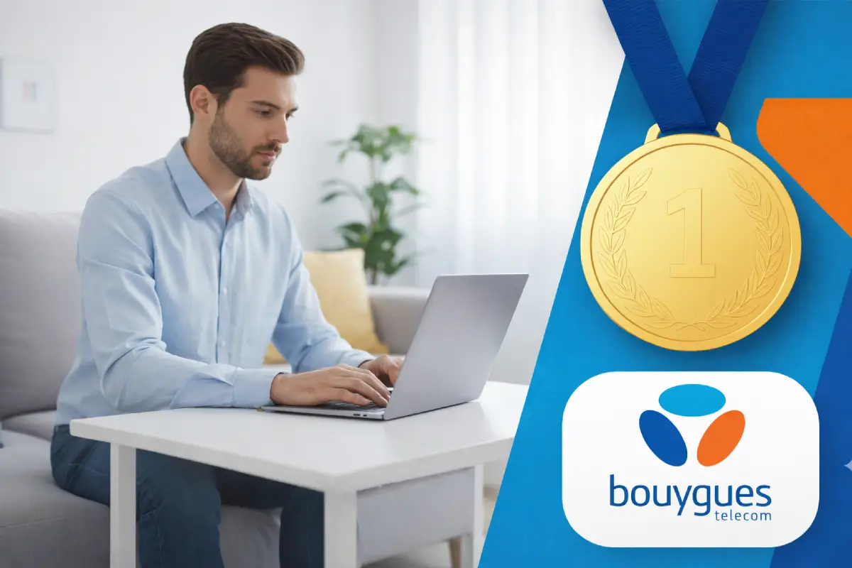 medaille or bouyhues telecom nperf fixe et wifi