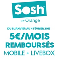 SOSH : La remise de 5€ valable à vie avec les forfaits mobiles et Livebox est prolongée !
